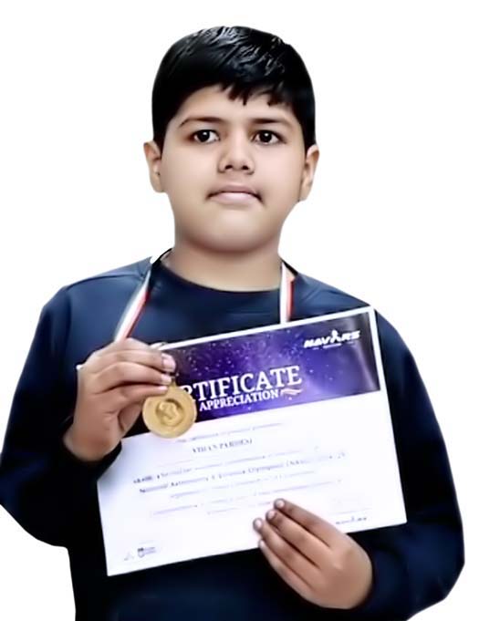 CMS Student Viaan Pardeshi won gold in National Astronomy Olympiad