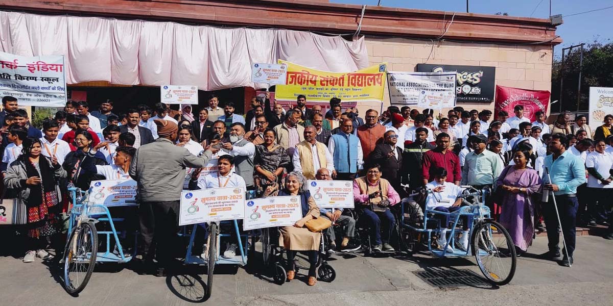 Organization of public awareness walk to increase accessibility of disabled people under Sugamya Yatra 2025.