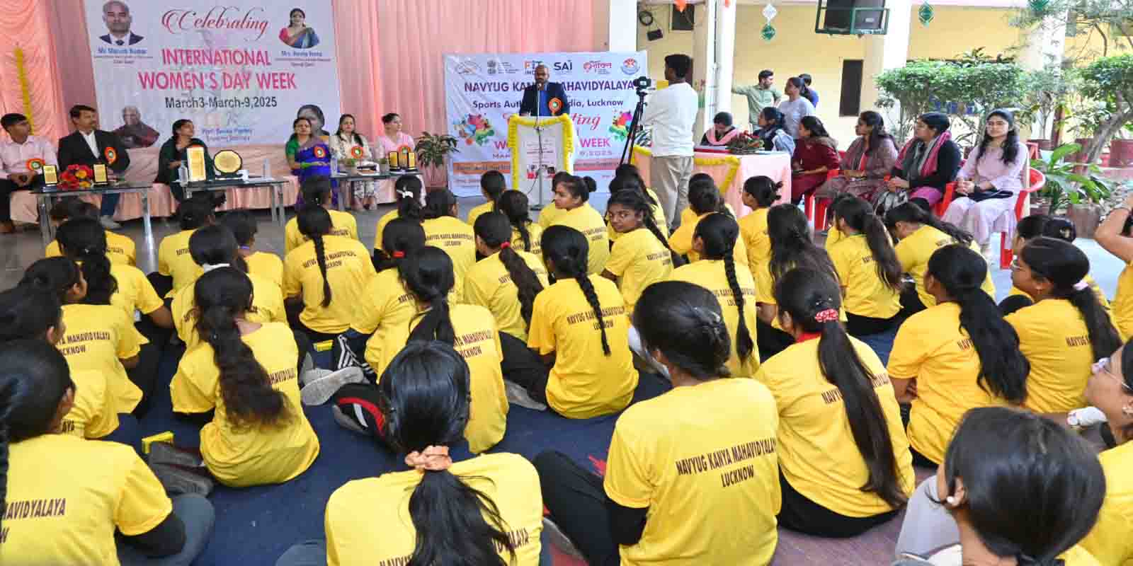 International Women's Day week concluded with grand ceremony at Navayug Kanya Mahavidyalaya