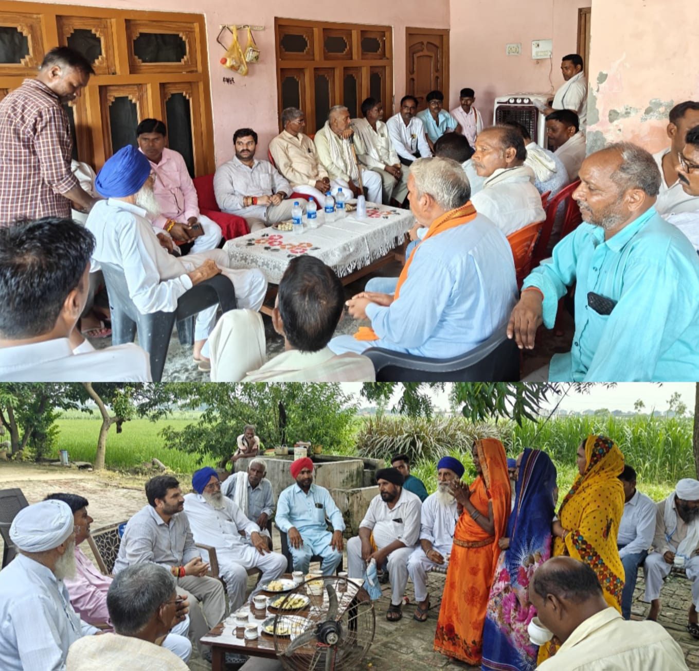 BJP MLA Aman Giri, who was on a tour of the assembly constituency, talked to the workers.
