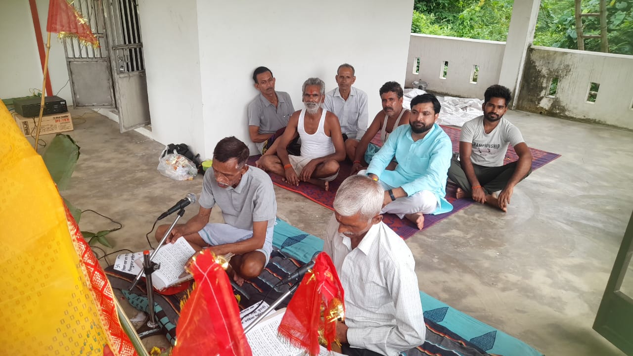Akhand Paath organised at Devi Mandir in Shravan month for the welfare of all