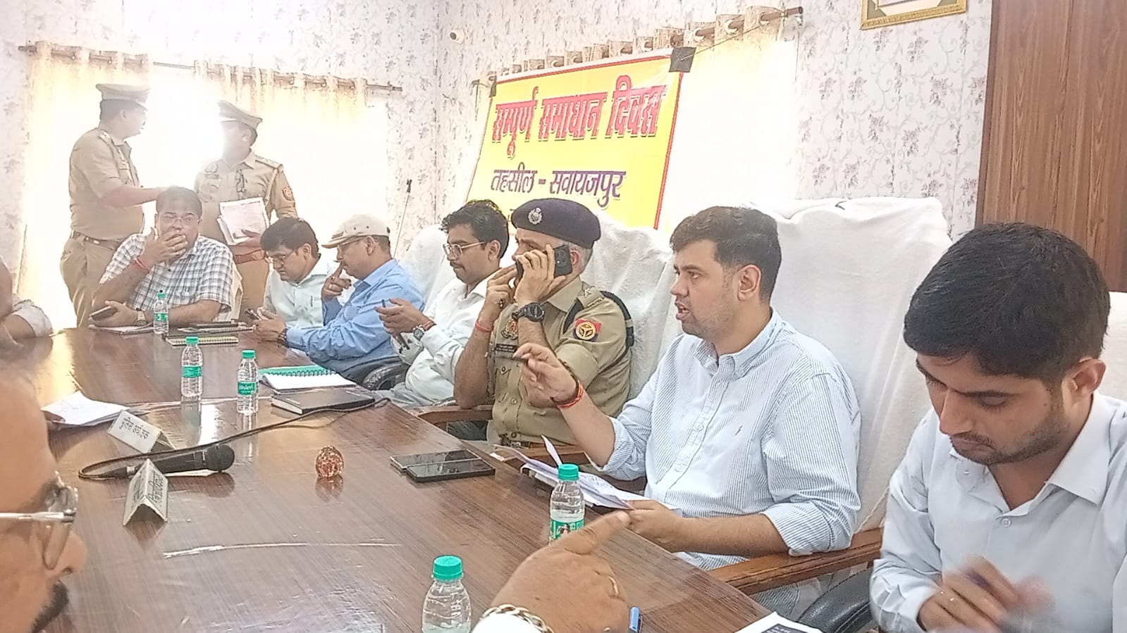 The District Magistrate and the Superintendent of Police heard the problems of the people.