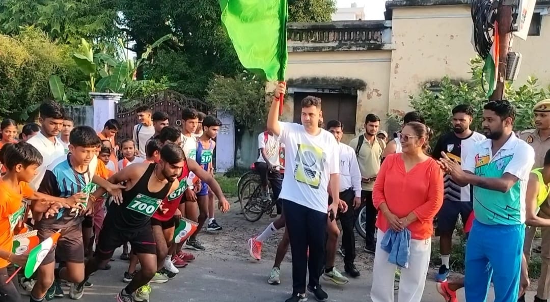 There was a lot of enthusiasm in Hardoi on Independence Day, the city resonated with the marathon race