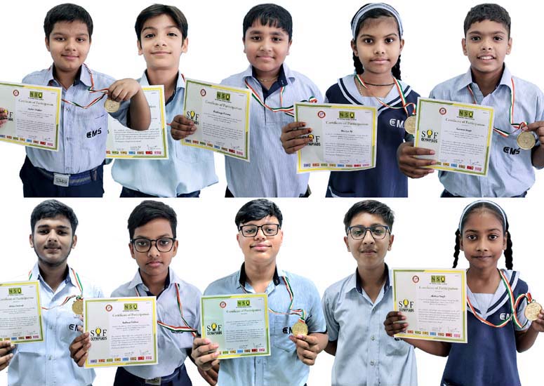 10 CMS students shine in Science Olympiad