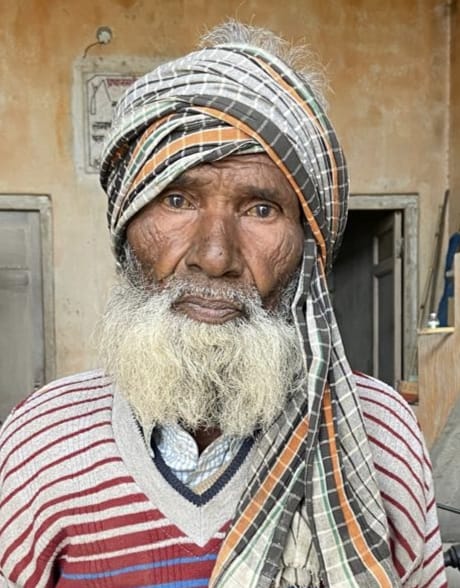 An old man died after being hit by a train