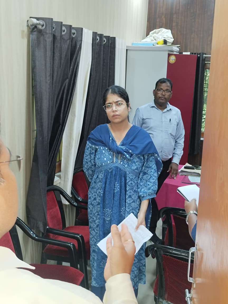 Chief Development Officer conducted a surprise inspection of Tadiyawan block.