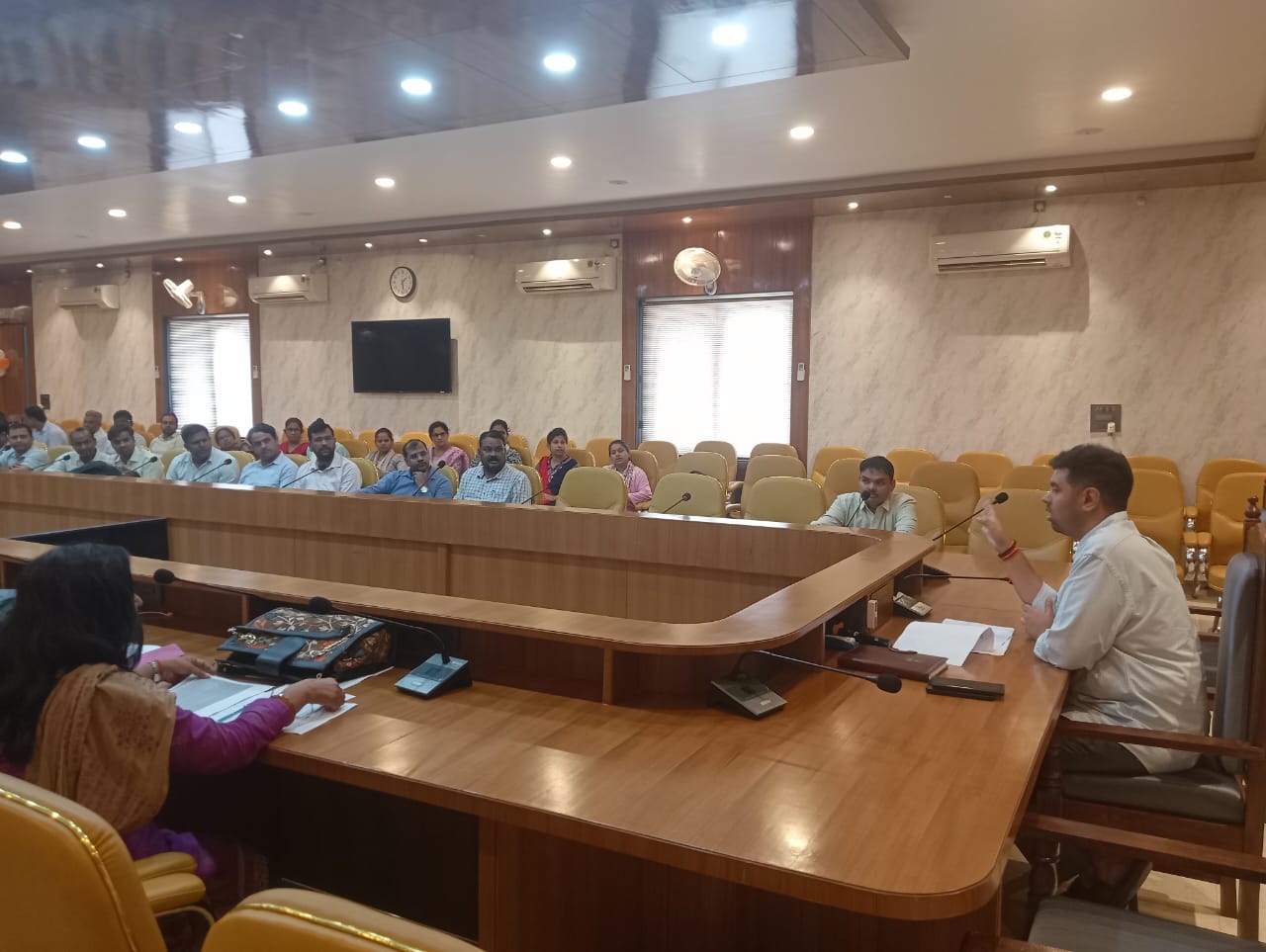 Ayush committee meeting and public hearing was held under the chairmanship of District Magistrate