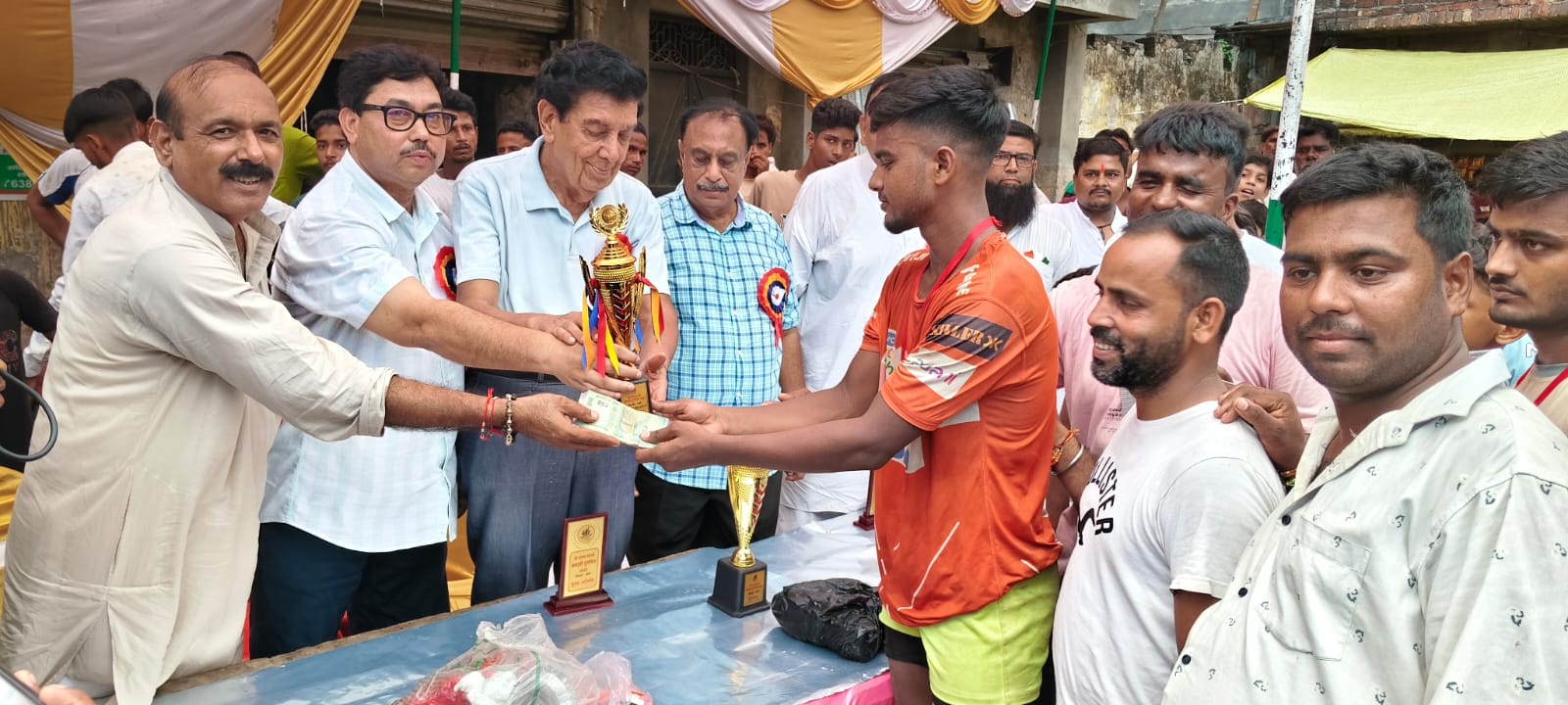 Naurangabad's Kabaddi team won the championship