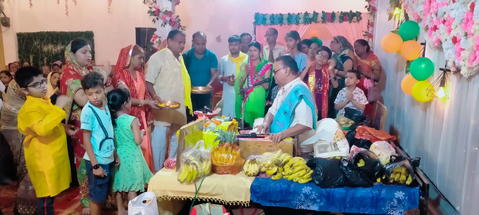 Govardhan Leela was described on the last day of Bhagavat Katha.