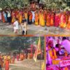 Katha Vyas narrated the story of King Parikshit in the Ram Katha being held in Kotwara village.