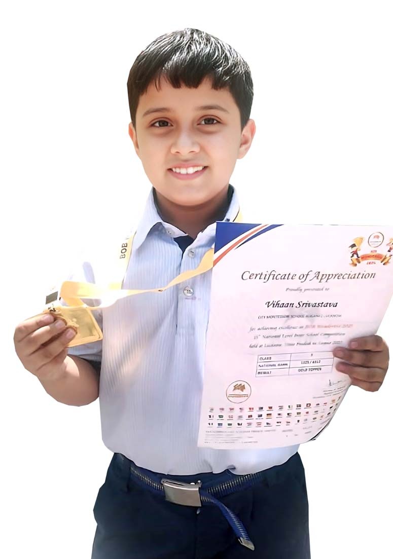 CMS student becomes gold topper in national competition