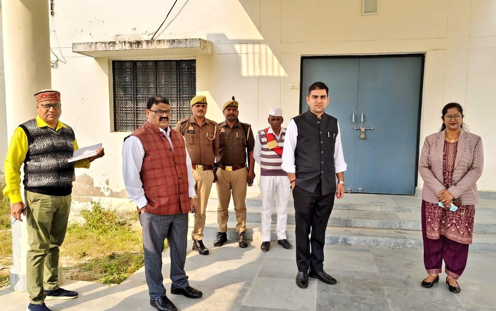 District Magistrate conducted monthly inspection of EVM and VVPAT warehouse