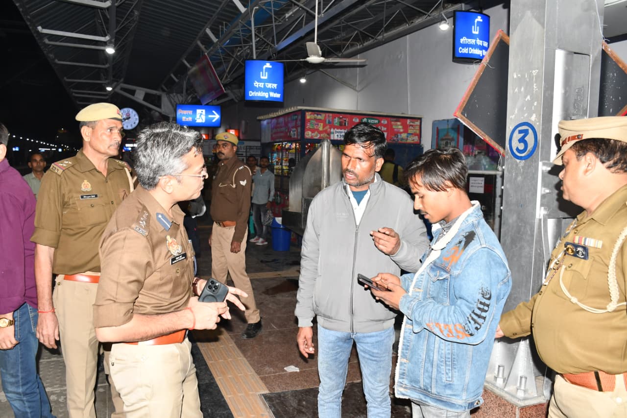 Foot patrolling in public places as part of security measures in the wake of the car bomb blast in Delhi