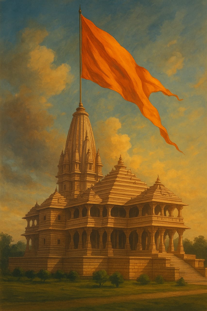 राममंदिर ध्वज फहरेगा, राममंदिर ध्वजारोहण, अयोध्या राममंदिर ध्वज, PM मोदी राममंदिर कार्यक्रम, राम मंदिर शिखर ध्वज, 25 नवंबर राममंदिर कार्यक्रम, अयोध्या न्यूज, Ram Mandir flag hoisting, Ram Mandir flag will unfurl, Ayodhya Ram Temple flag, PM Modi Ayodhya visit, Ram Temple Shikhar flag, Ayodhya news update, Ram Mandir event 25 November, अयोध्या राममंदिर ध्वज फोटो, राममंदिर शिखर ध्वजारोहण, PM मोदी ध्वज फहराते हुए, राममंदिर लाइव दृश्य, Ayodhya Ram Mandir flag photo, Ram Temple flag hoisting image, PM Modi flag ceremony, Ram Mandir Shikhar flag picture, #राममंदिरध्वजफहरेगा, #RamMandirFlag, #AyodhyaLive, #PMModiAyodhya, #RamTempleFlagHoisting, #RamMandirEvent, #AyodhyaNews, #RamMandirUpdate, #HinduTempleNews,