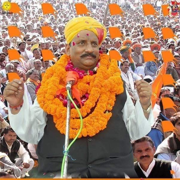 अखिल भारतीय क्षत्रिय महासभा सिंगरामऊ के राष्ट्रीय अध्यक्ष पूर्व सांसद कुंवर हरिवंश सिंह