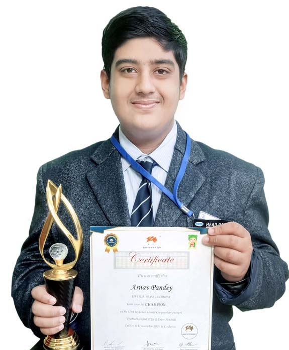 A mathematical genius, Arnav Pandey becomes the Abacus Champion
