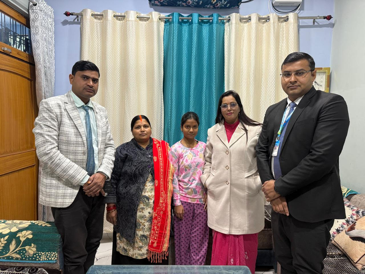 A team of teachers arrived with the director to prepare for the board exams.