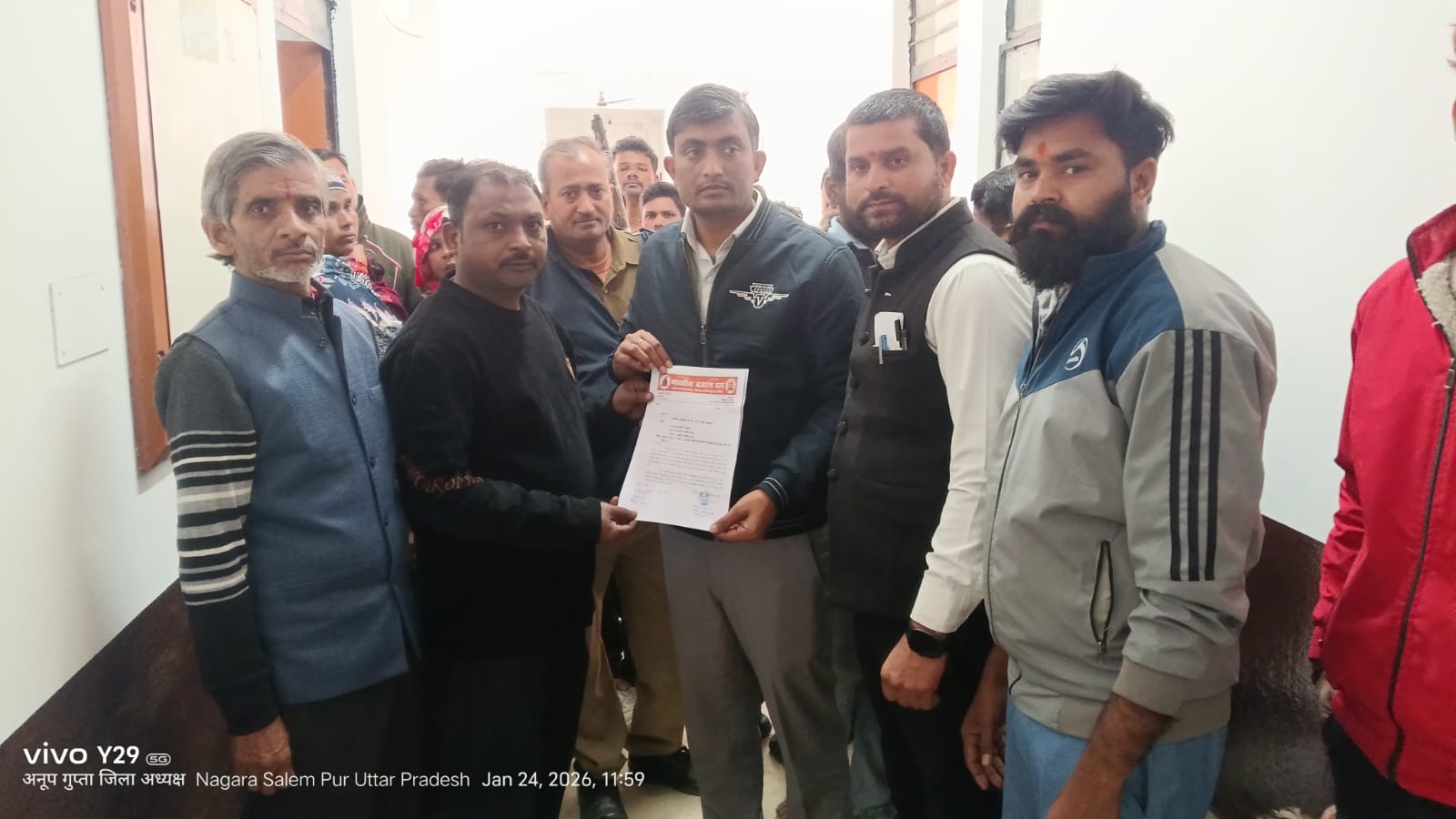 Demand to remove illegal meat/chicken shops in front of the temple