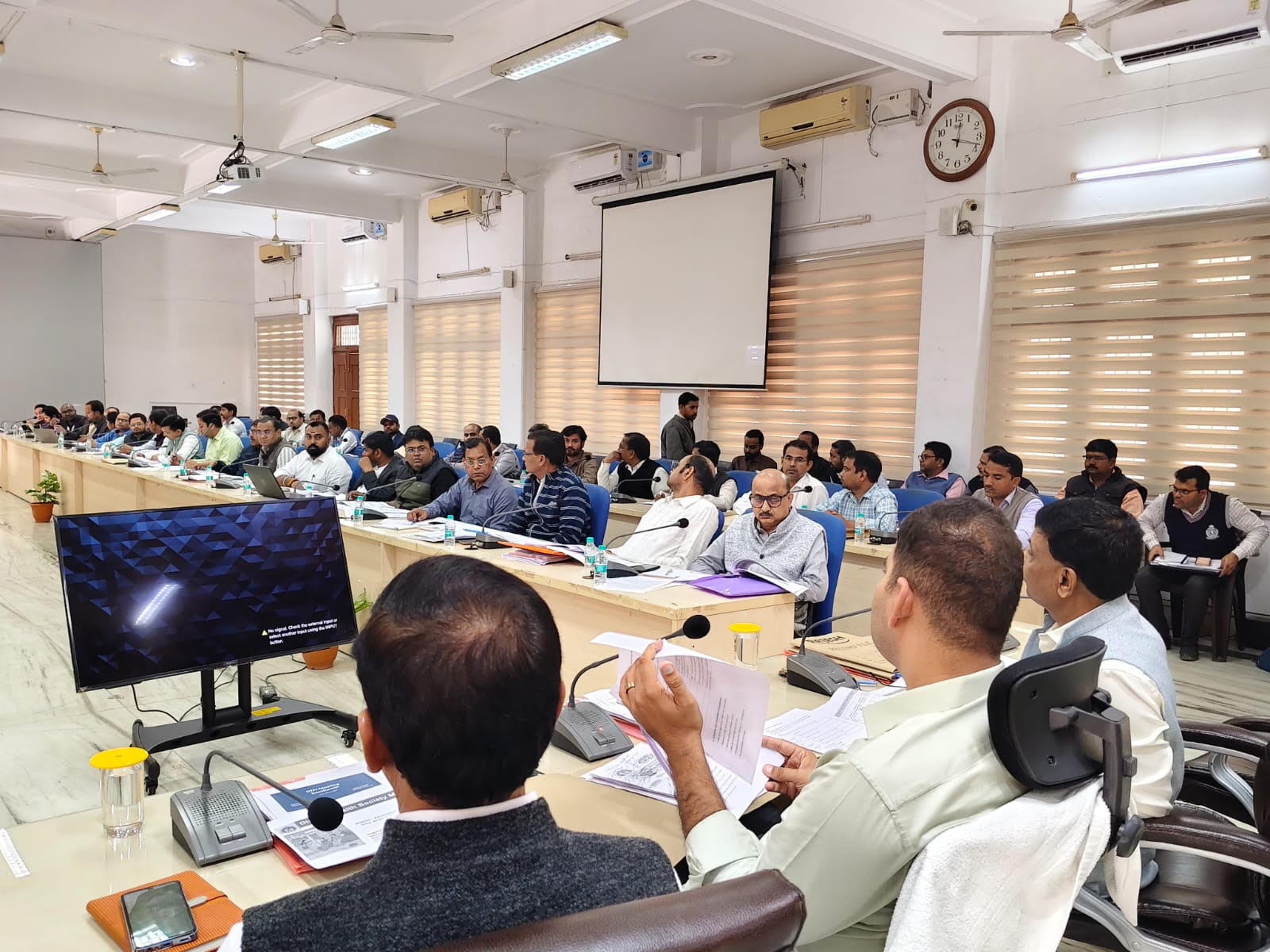 Health committee meeting to review the progress of the program