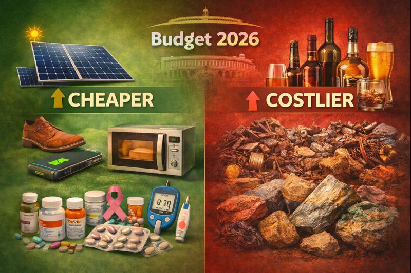 बजट 2026 सस्ता महंगा लिस्ट, Budget 2026 Price List, सोलर उपकरण सस्ता, Solar Equipment Price Cut, जूते मोबाइल बैटरी सस्ता, Shoes Mobile Battery Discount, ओवन सस्ता, Oven Price Reduction, विदेश यात्रा सस्ती, Overseas Travel Cheaper, कैंसर दवाएं सस्ती, Cancer Medicines Price Cut, शुगर दवाएं सस्ती, Diabetes Medicines Discount, शराब महंगा, Alcohol Price Hike, खनिज महंगा, Mineral Price Hike, स्क्रैप महंगा, Scrap Price Increase, आम जनता बजट असर, Budget Impact Common People, स्वास्थ्य बजट राहत, Health Budget Relief,बजट 2026 सस्ता महंगा, Budget 2026 Price Changes, सोलर उपकरण सस्ते, Solar Equipment Cheaper, जूते मोबाइल बैटरी सस्ते, Shoes Mobile Battery Cheaper, ओवन सस्ता भारत, Oven Price Reduction India, कैंसर दवा छूट, Cancer Medicine Discount, शुगर दवा सस्ती, Diabetes Medicine Price Cut, शराब महंगी भारत, Alcohol Price Hike India, खनिज महंगा भारत, Mineral Price Increase India, विदेश यात्रा सस्ती, Overseas Travel Cheaper,#Budget2026, #SastaMahangaList, #SolarEquipment, #Shoes, #MobileBattery, #Oven, #CancerMedicine, #DiabetesMedicine, #Alcohol, #Minerals, #Scrap, #PriceHike, #PriceCut, #NationalNews, #NirmalaSitharaman, #IndianBudget,
