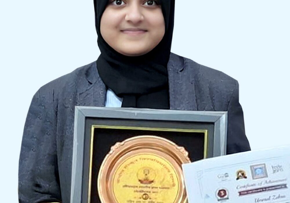 CMS student receives National Award in Olympiad