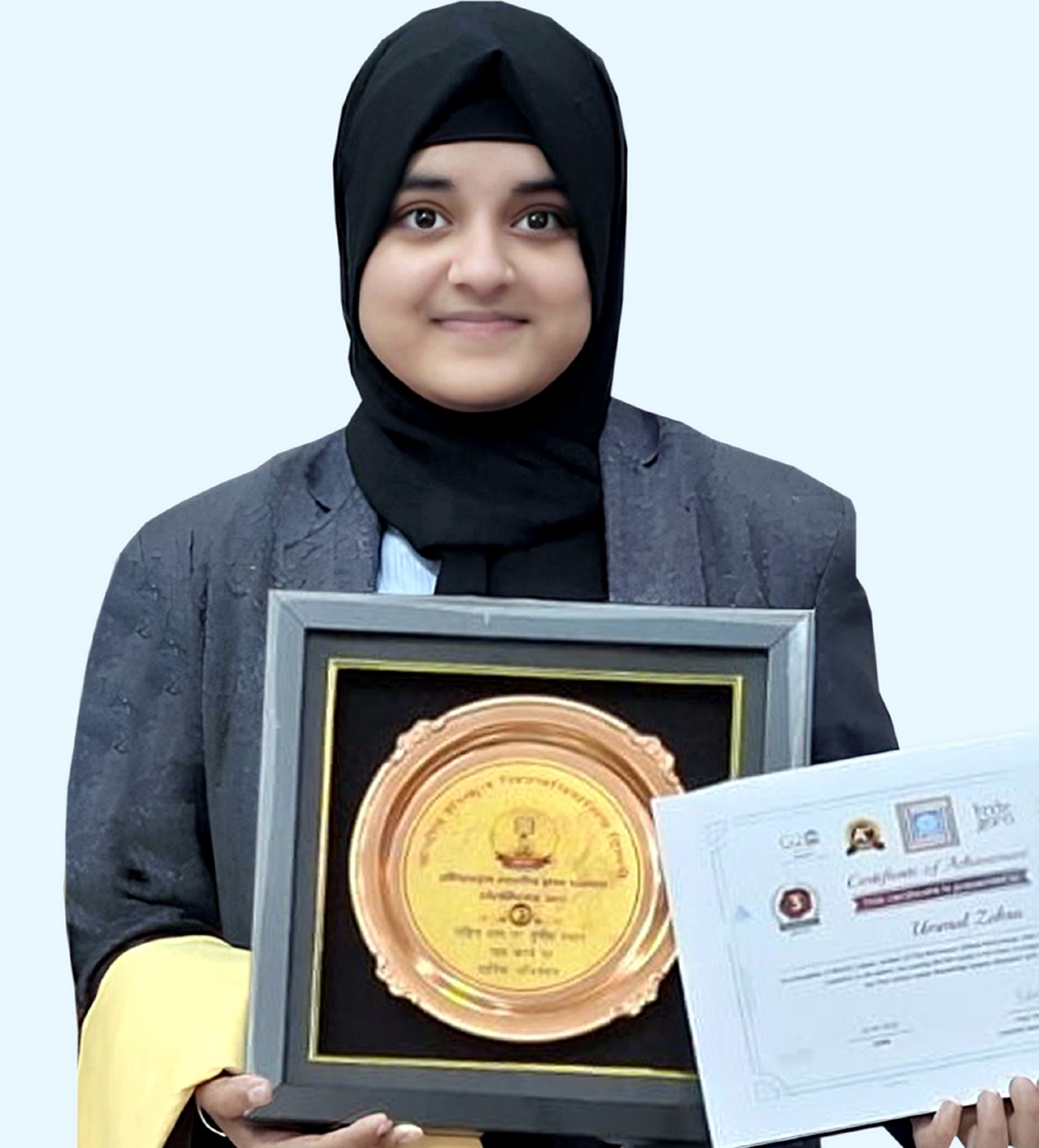 CMS student receives National Award in Olympiad