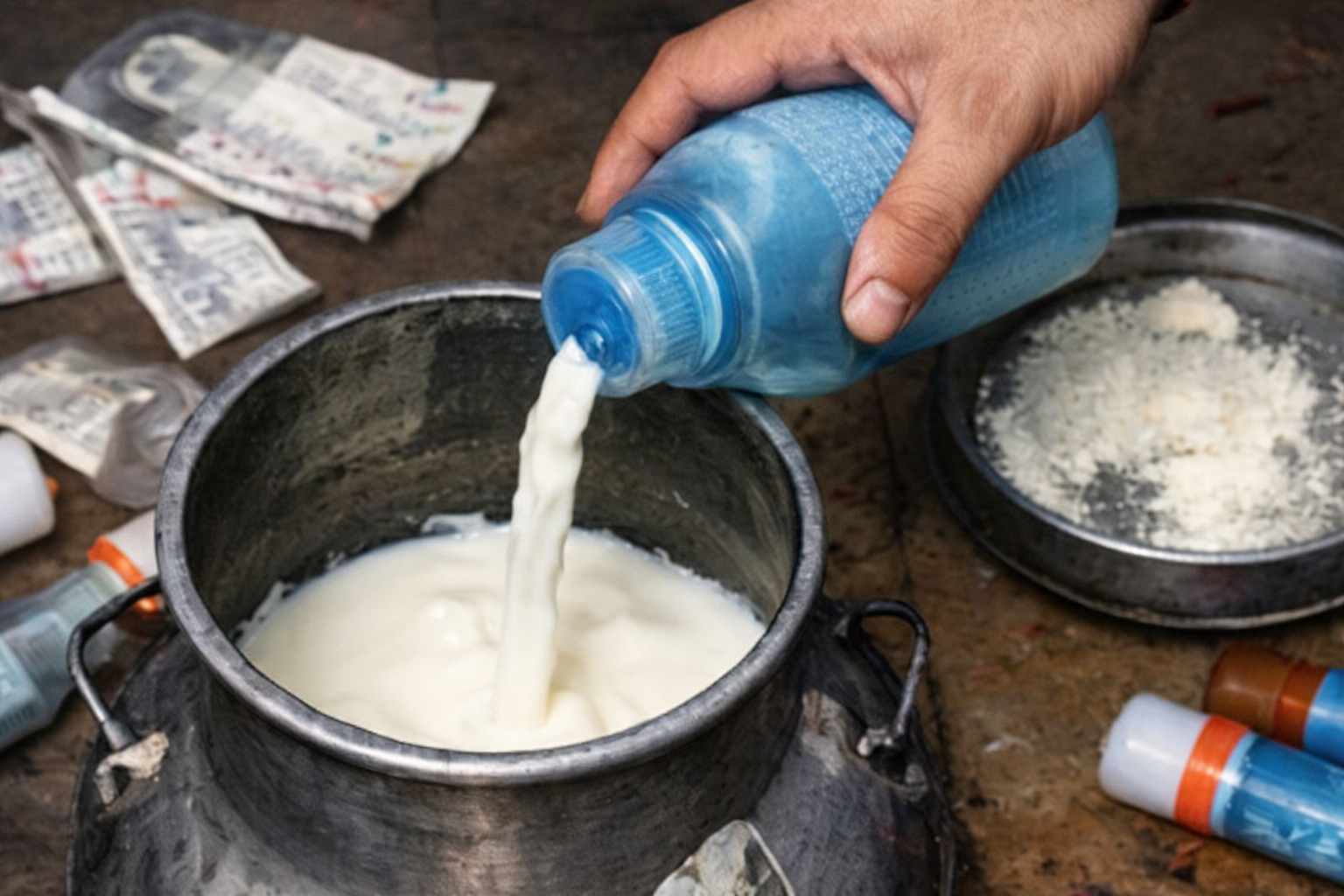 Adulterated milk trade in Chhoti Kashi, questions raised on illegal dairies