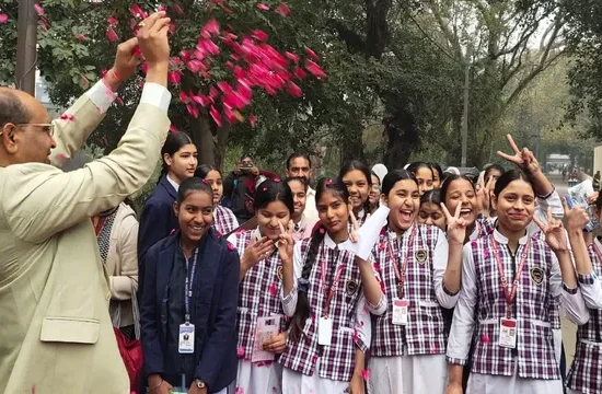 UP Board Exam 2026 मेरठ, यूपी बोर्ड परीक्षा 2026, मेरठ जिला बोर्ड परीक्षा, हाईस्कूल इंटरमीडिएट परीक्षा उत्तर प्रदेश, पीएमश्री राजकीय इंटर कॉलेज मेरठ, शिक्षा विभाग मेरठ अधिकारी, Uttar Pradesh Board Exam 2026 Meerut, UPMSP High School Exam 2026, Meerut District Board Exam News, Education Department Meerut Officials, Uttar Pradesh Education News,मेरठ बोर्ड परीक्षा पुष्प वर्षा, यूपी बोर्ड परीक्षा केंद्र मेरठ, पीएमश्री इंटर कॉलेज मेरठ फोटो, ओंकार शुक्ल स्वागत करते हुए, UP Board Exam 2026 Students Welcome Meerut, PM Shri Inter College Meerut Exam Center Image,मेरठ शिक्षा समाचार, उत्तर प्रदेश बोर्ड परीक्षा खबर, मेरठ जिला प्रशासन शिक्षा पहल, यूपी बोर्ड हाईस्कूल हिंदी परीक्षा 2026, इंटरमीडिएट परीक्षा मेरठ केंद्र, Meerut District Education News, Uttar Pradesh Board Exam Update 2026, UP Board Exam Center News Meerut, Education Positive Initiative News UP,