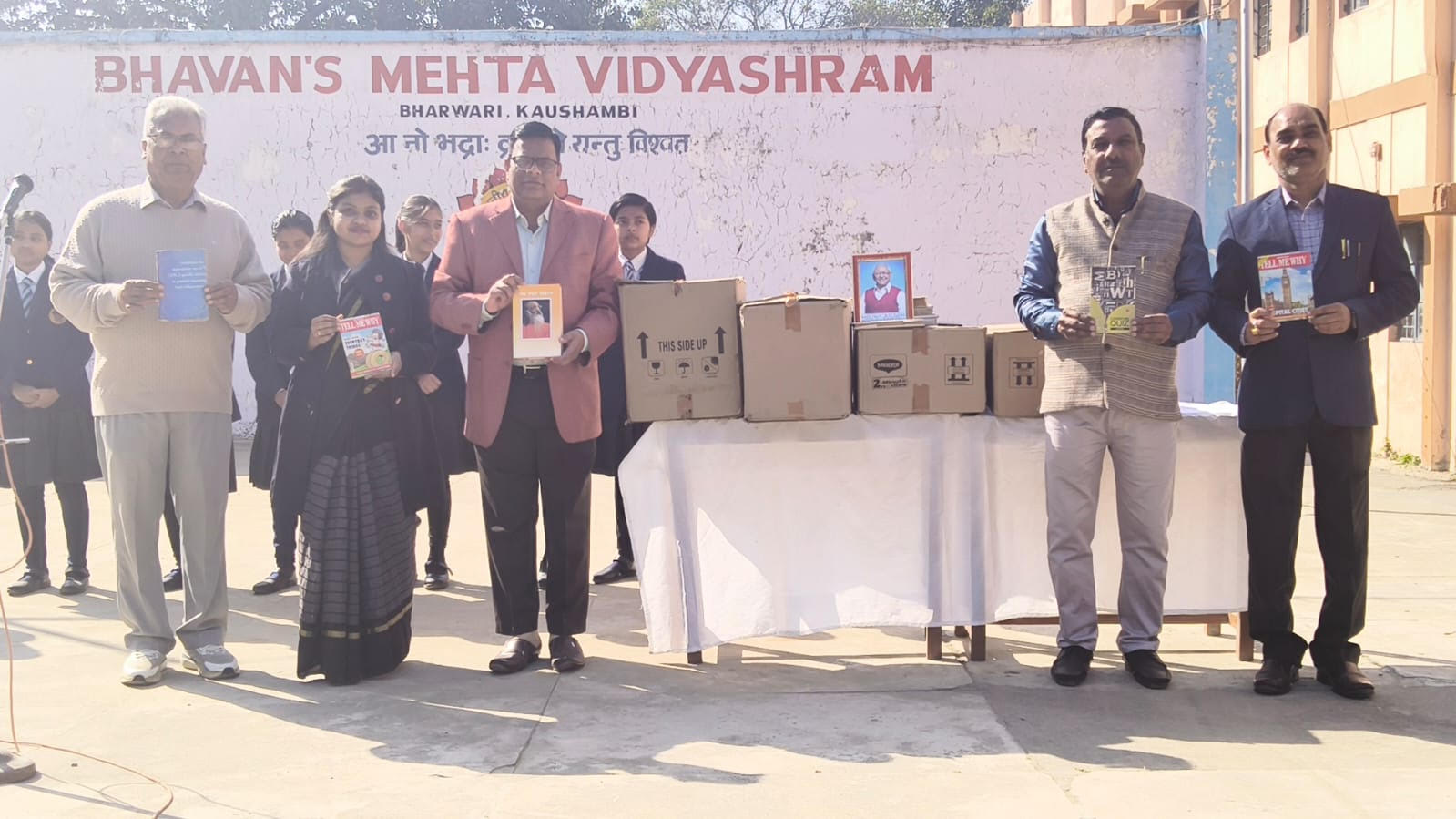 Two hundred books were donated