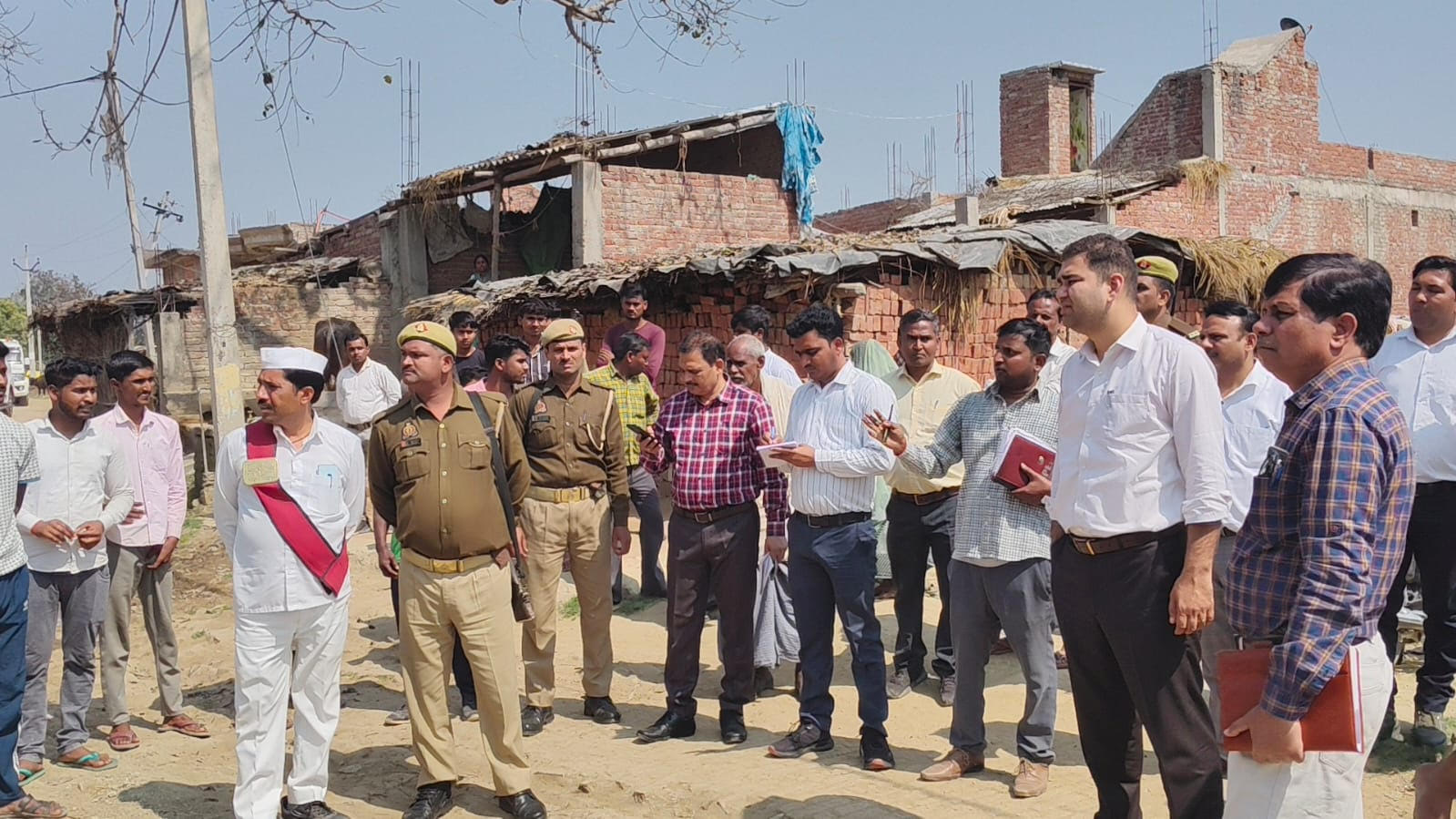District Magistrate inspected the development works in Tikri Nagi village.