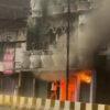 A massive fire broke out in a seed shop, goods worth lakhs were burnt to ashes, shopkeeper suffered burn injuries.