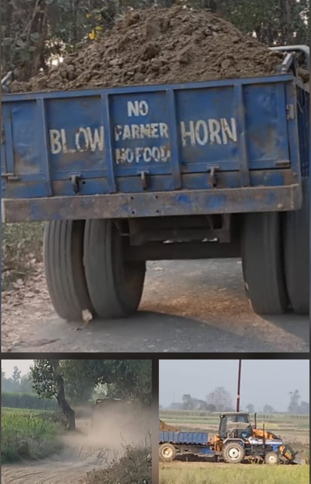 Illegal soil mining is going on day and night, bypassing the standards.