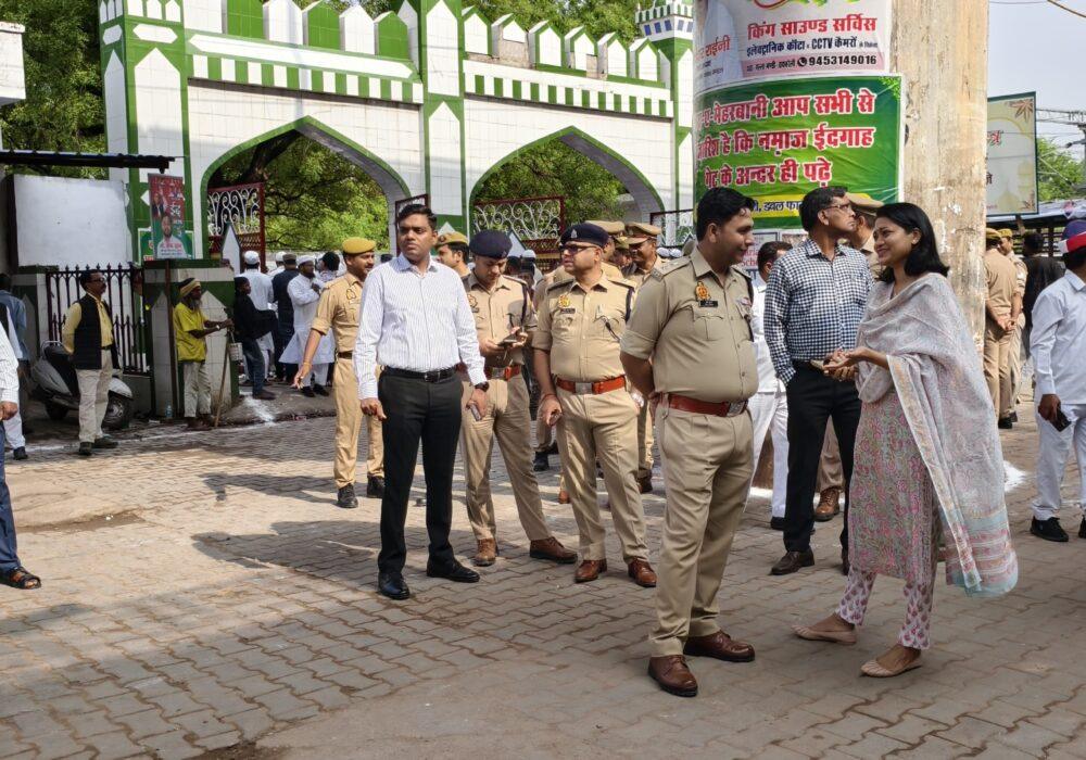 DM-SP visited the Eidgah site and took stock of the arrangements.