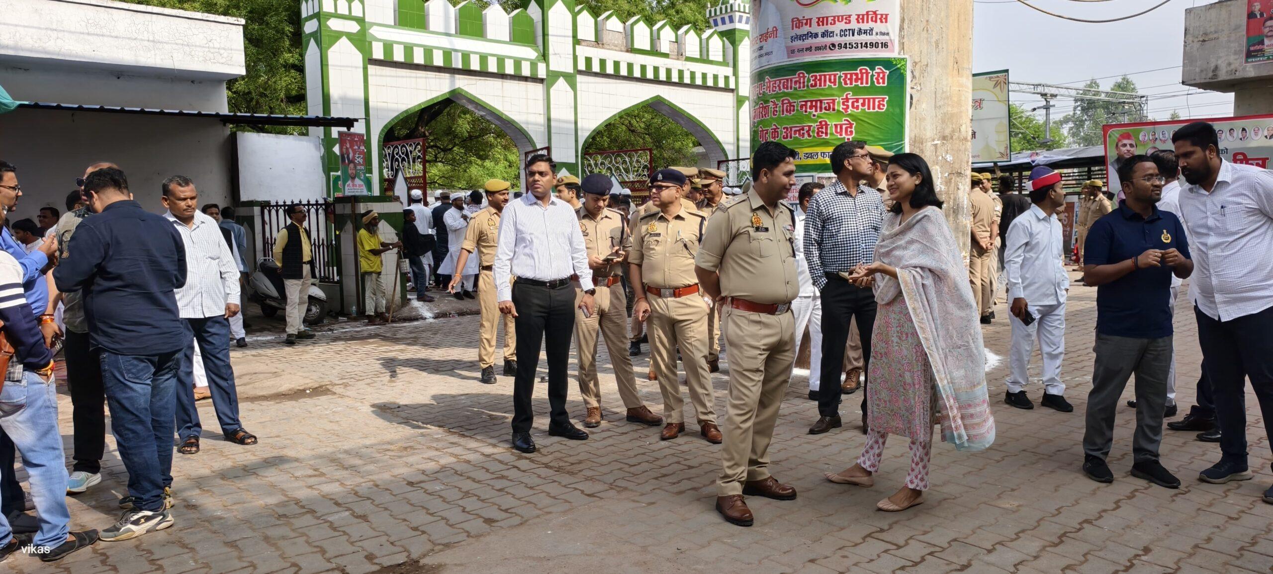 DM-SP visited the Eidgah site and took stock of the arrangements.