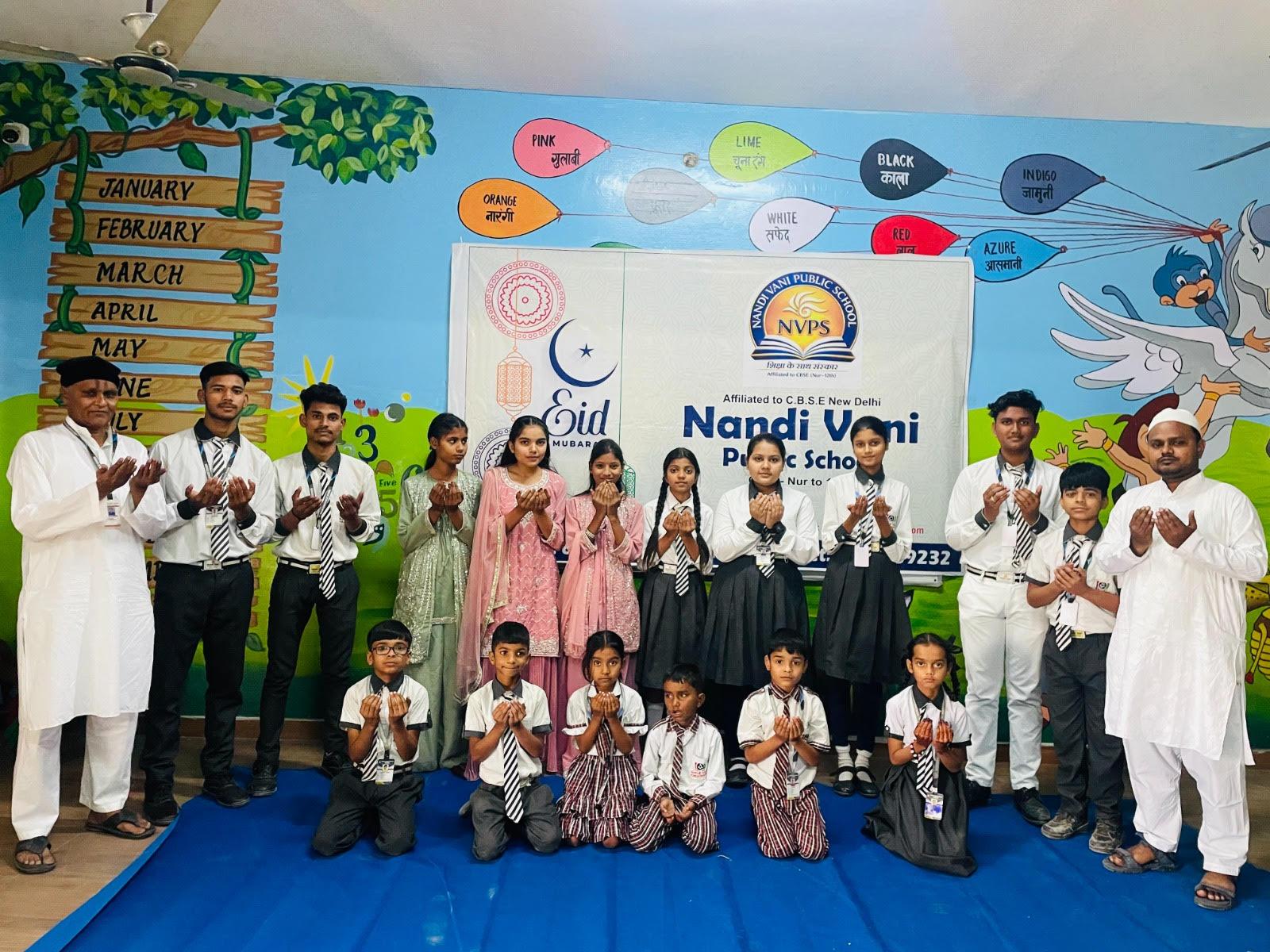 Eid was celebrated with great enthusiasm in the school.