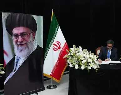 अयातुल्ला अली खामेनेई मौत, खामेनेई निधन पर भारत का शोक, Vikram Misri Iran Embassy visit, Iran Israel War News, Middle East tension news, Ali Khamenei death update, India reaction on Khamenei death, International political news India Iran relations, नई दिल्ली अंतरराष्ट्रीय खबर, भारत ईरान कूटनीतिक संबंध, Uttar Pradesh readers international news,Ali Khamenei death news, Iran supreme leader death update, Vikram Misri condolence Iran embassy Delhi, Middle East crisis news, Iran Israel conflict update, Tehran political news, Israel Iran war update, International relations India Iran news,Ali Khamenei death India reaction, India condoles Iran leader death, Vikram Misri Iran embassy condolence, Iran Israel war international news, Middle East political crisis update, Tehran global politics news,#AliKhamenei, #IranIsraelWar, #MiddleEastTension, #IranSupremeLeader, #VikramMisri, #IndiaIranRelations, #GlobalPolitics, #InternationalNews, #MiddleEastCrisis, #IranIsraelConflict,