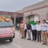 The District Magistrate flagged off promotional vehicles for publicity regarding the employment fair.